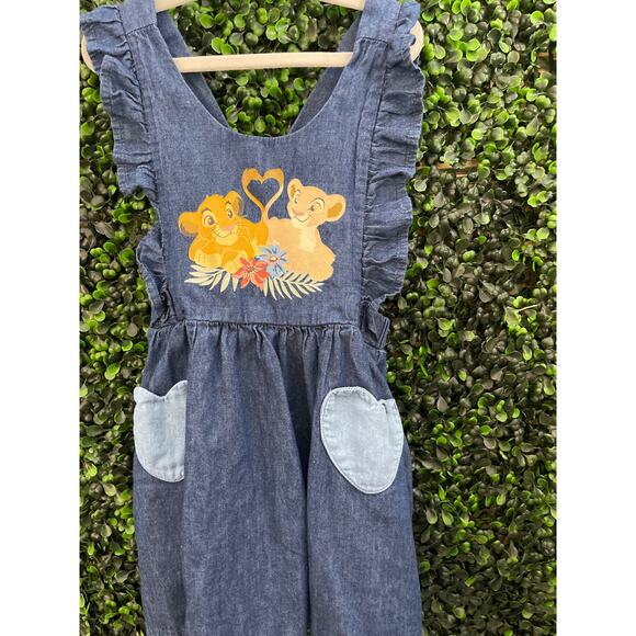Disney Baby, Lion King Soft Jean Dress, Baby Girl Size 18 Months - Picture 3 of 6